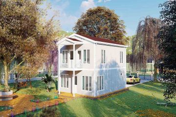 Çift Katlı 114 m² Çelik Ev