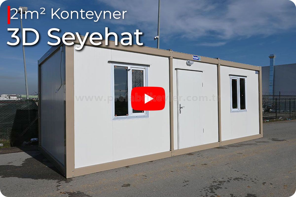21 m² Sandviç Panel Konteyner Görselleri