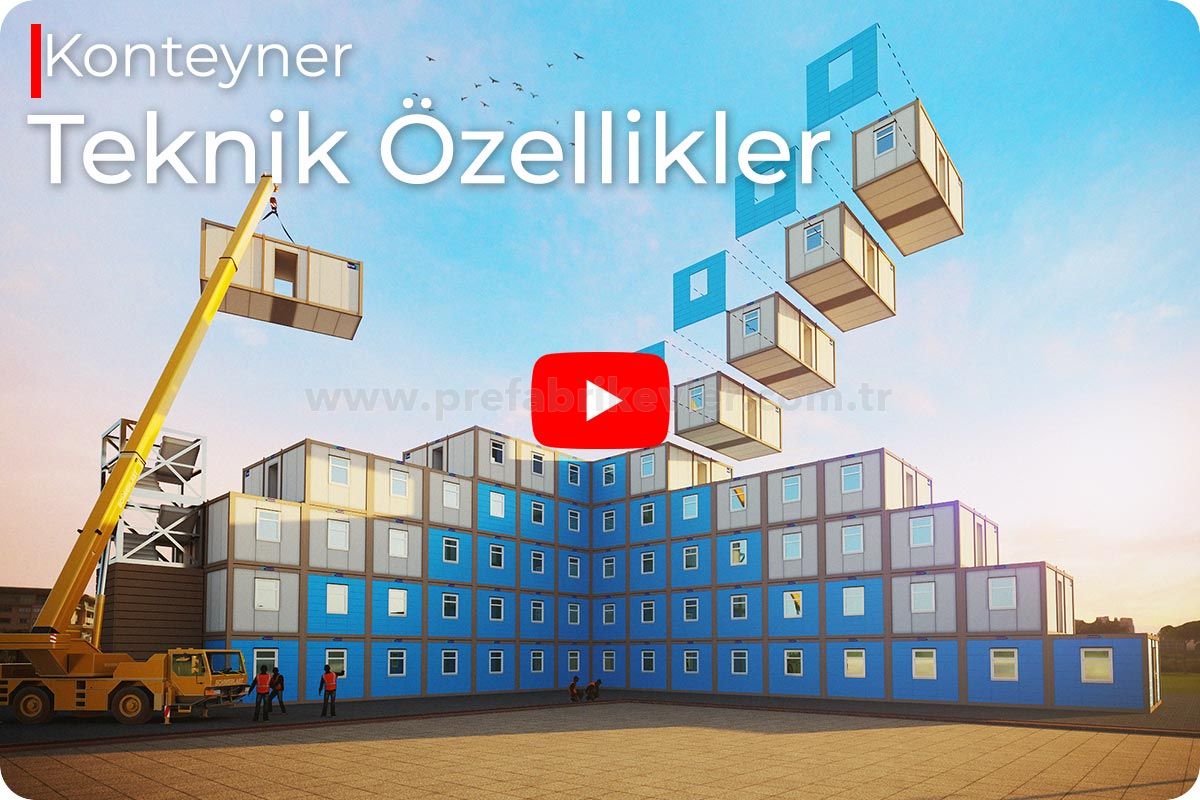 WC Duş Konteyner Teknik Özellikler