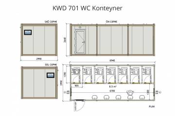 KWD 701 Wc Konteyner