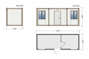 inşaat konteyneri plan