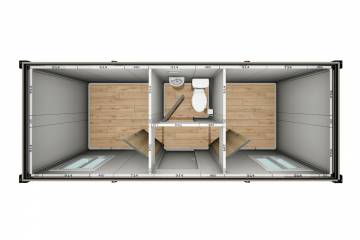 işçi yatakhanesi 3d