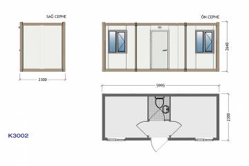 işçi yatakhanesi plan
