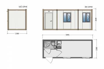 konteyner ebatları plan