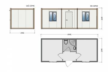 Konteyner Villa plan