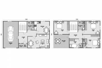 çelik konstrüksiyon villa plan