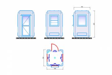 güvenlik kabini plan