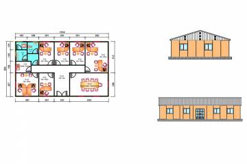 prefabrik ofisler plan