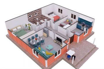 prefabrik villa fiyatları 3d