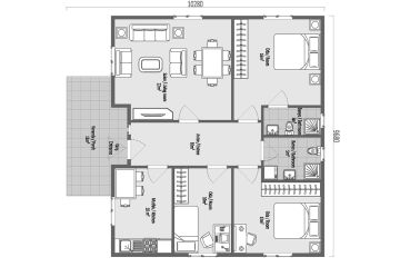 prefabrik villa fiyatları plan