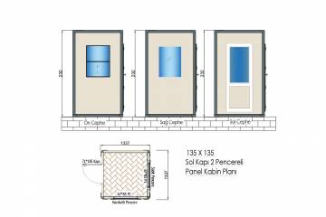 bekçi kulübesi plan