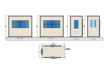 bekçi kulübesi plan