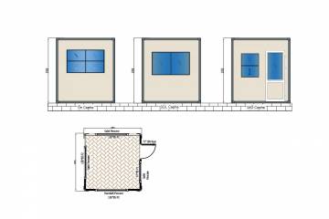 bekçi kulübesi plan