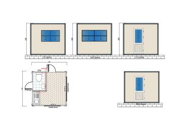 bekçi kulübesi plan
