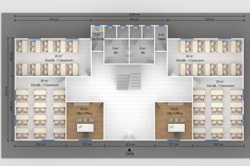 prefabrik okul projeleri 3d