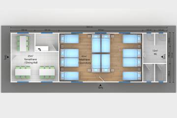 prefabrik yapılar plan