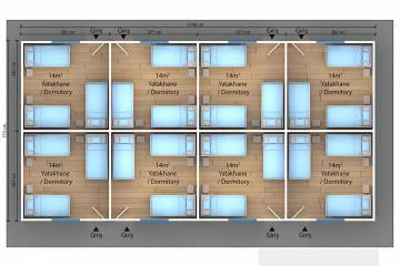 prefabrik yapı plan