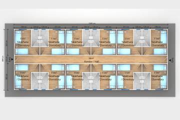 prefabrik yatakhane plan