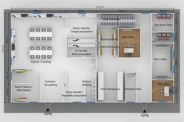 prefabrik yapılar plan