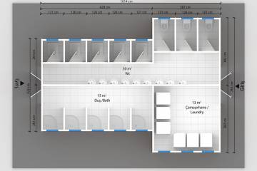 prefabrik tuvalet plan