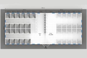 Prefabrik WC Duş plan